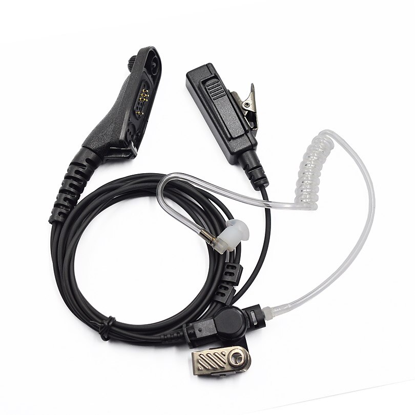Xqf Politie Air Buis Oortelefoon Headset Mic Voor Motorola Cb Ham Radio MTP850S MTP830S Walkie Talkie Accessoires