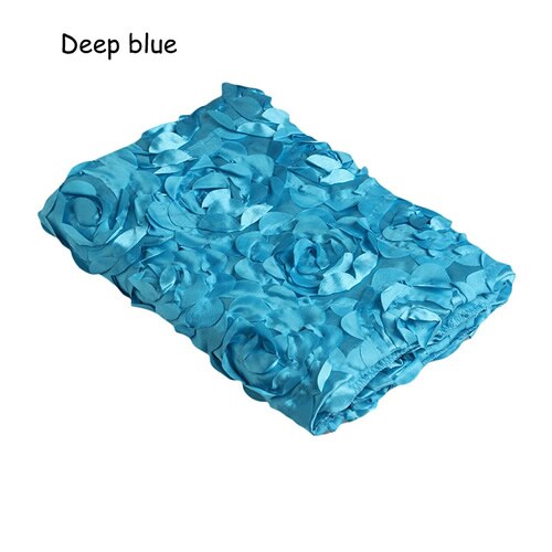 Newborn Baby 3D Photography Photo Prop Rose Flower Backdrop Blanket Rug 11 Color: Deep blue