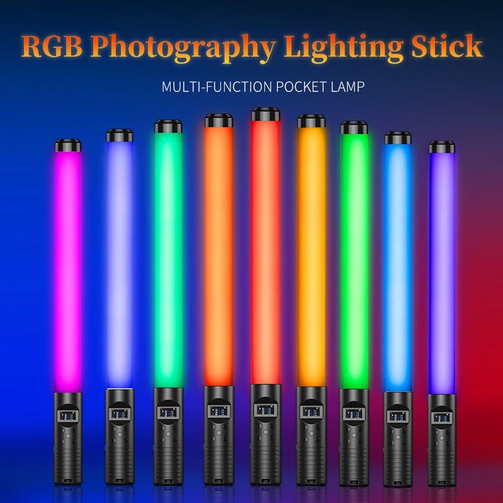 RGB colorato LED Stick Fill Light palmare 20W 3000K LED Flash Light Stick modalità multiple Speedlight illuminazione fotografica