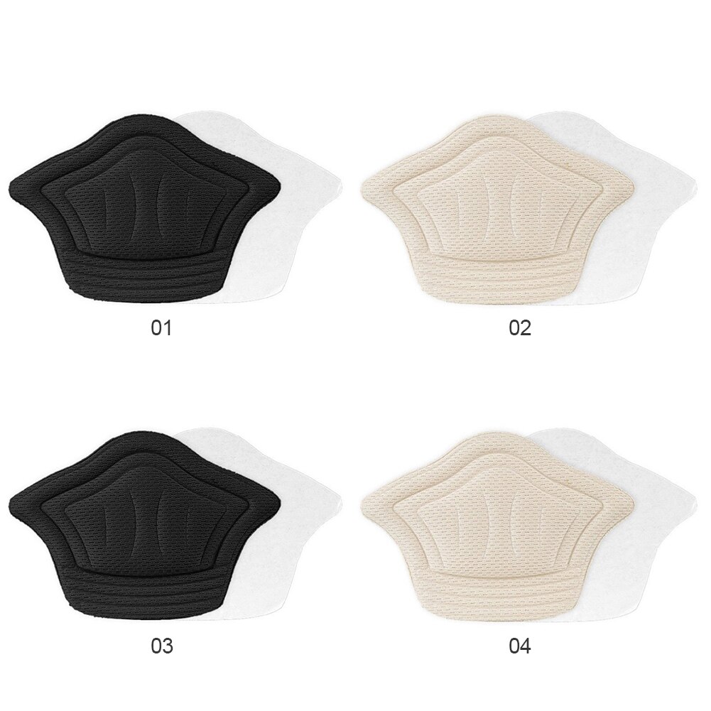 Plantillas para zapatos deportivos, almohadillas para el talón, tamaño ajustable, antidesgaste, almohadilla para los pies, plantilla de inserción, Protector para el talón, pegatina trasera, 2 piezas