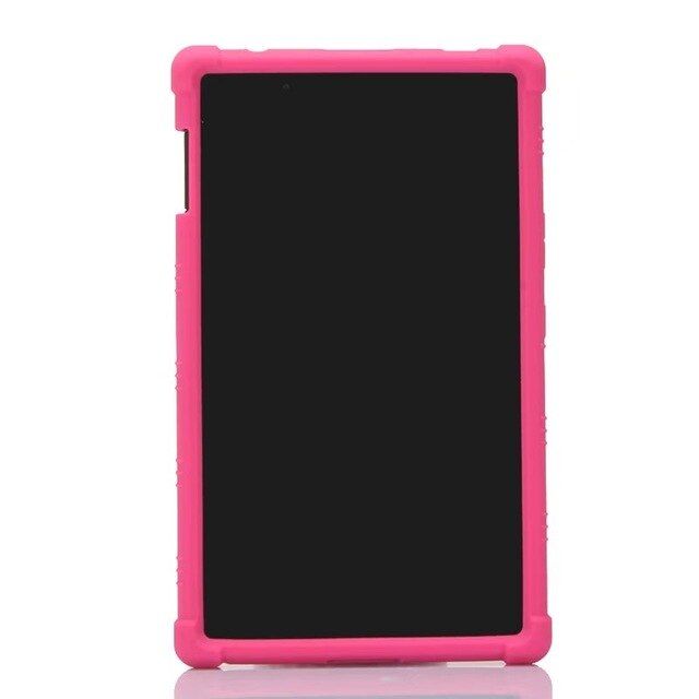 Funda de silicona suave ultradelgada para Lenovo TAB 4 8 8,0 pulgadas funda trasera para Lenovo TAB 4 8 TB-8504F TB-8504N tablet funda + película + bolígrafo: rose