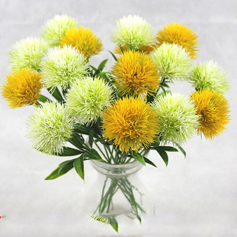 Beauity Artificial Dandelion Flowers Home Furnishings Wedding Valentine's Day Party Decor Plastic Flower Simulation Plant Flower