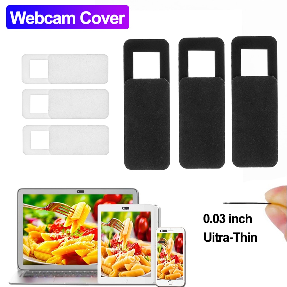 Ultra Thin Lens WebCam Cover Slide Camera Privacy Security Plastic Camera Cover Universal for Phone iPad Tablet Privacy Sticker