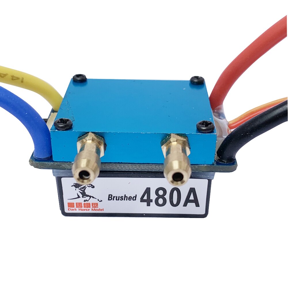 Svviss rc boot 480a esc waterkoeling geborstelde motor snelheidsregelaar dual mode regelaar bandrem voor 1:10 auto aasboten