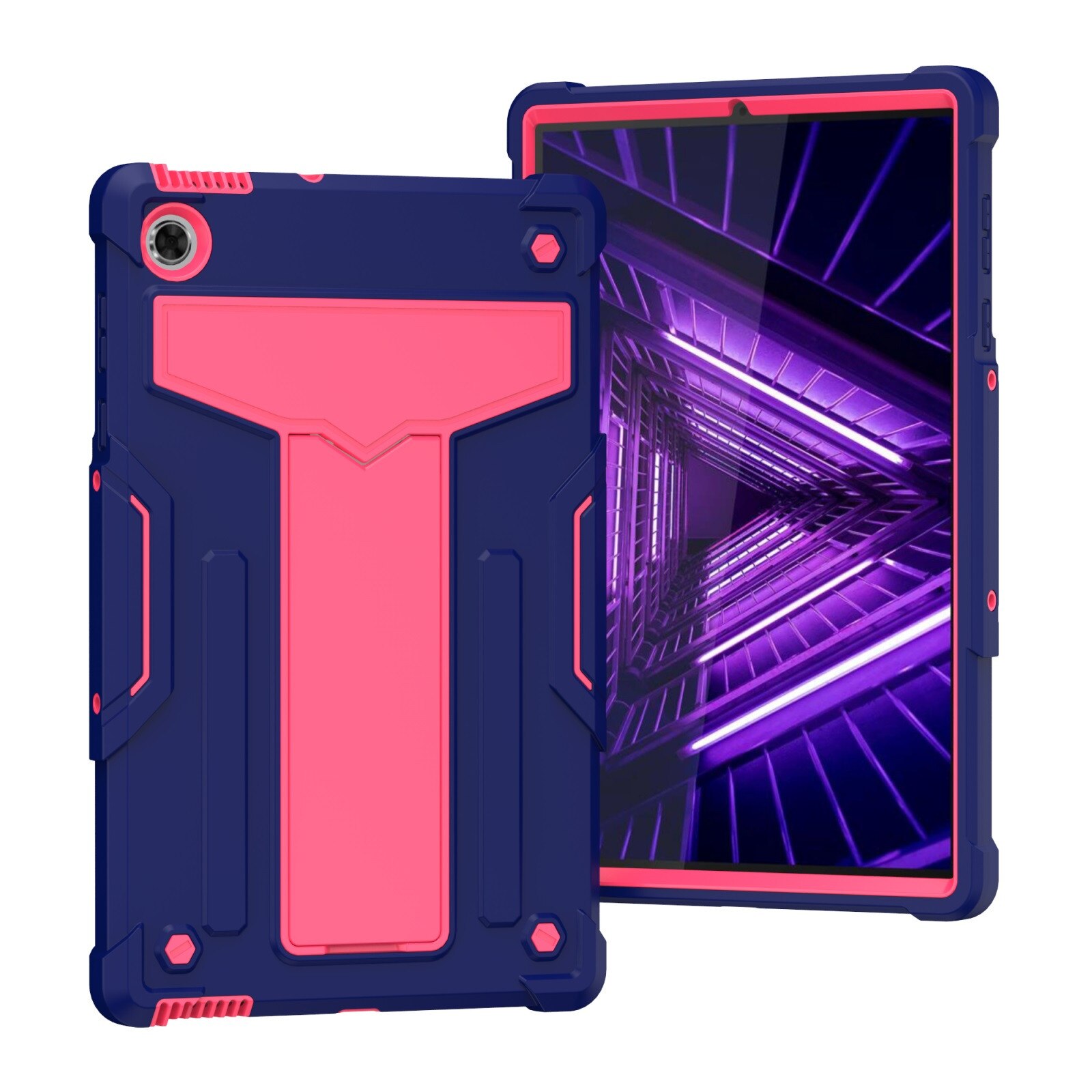 Tablet Case for Lenovo Tab M10 FHD Plus 2nd Gen - Shockproof Leather Stand Cover: B