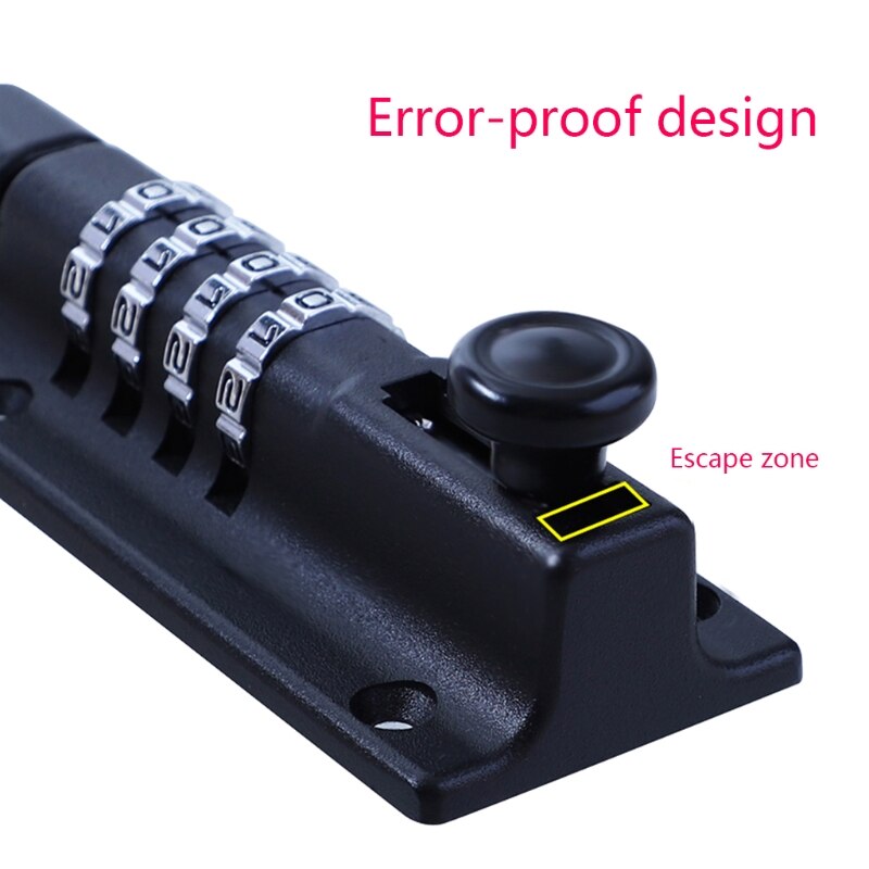 Strong Combination Locking Bolt Set Your Own Code and Change Bolt Lock -4 Digit