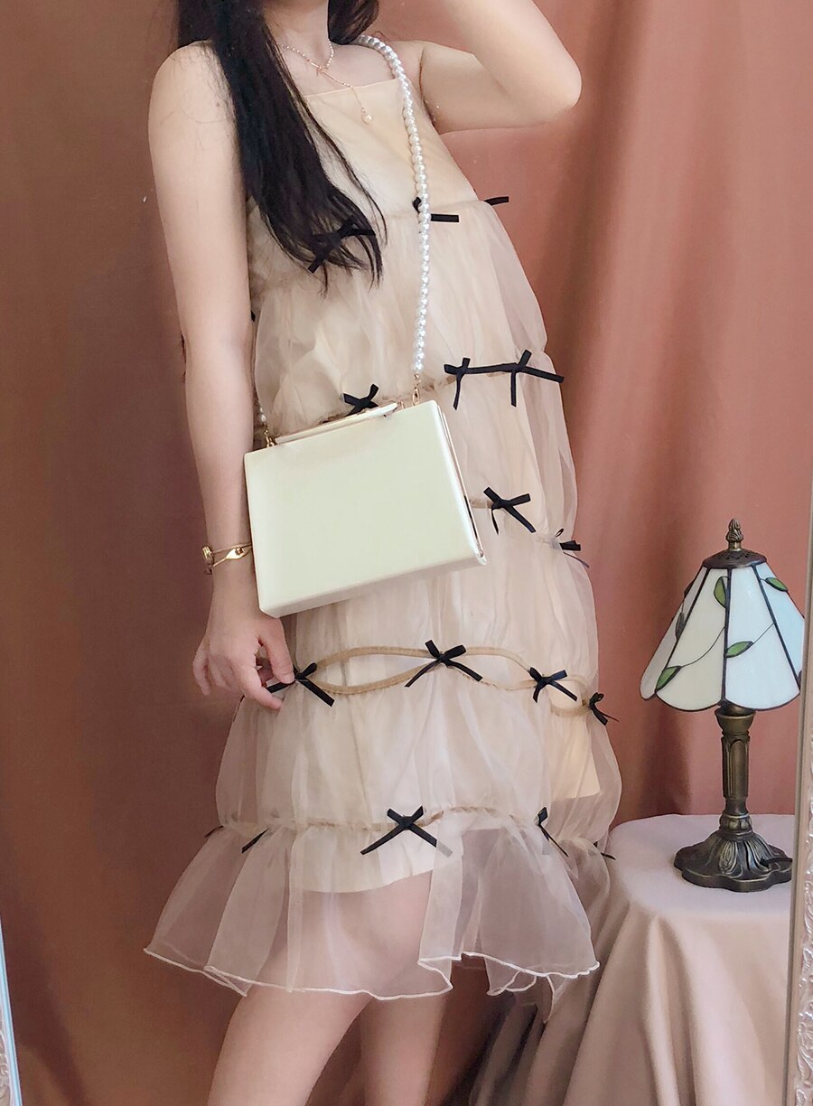 Vrouwen Fluwelen Handtas Vintage Top Handvat Avondtasje Wedding Party Bruid Clutch Bag Purse Schoudertas: white pu long pearl
