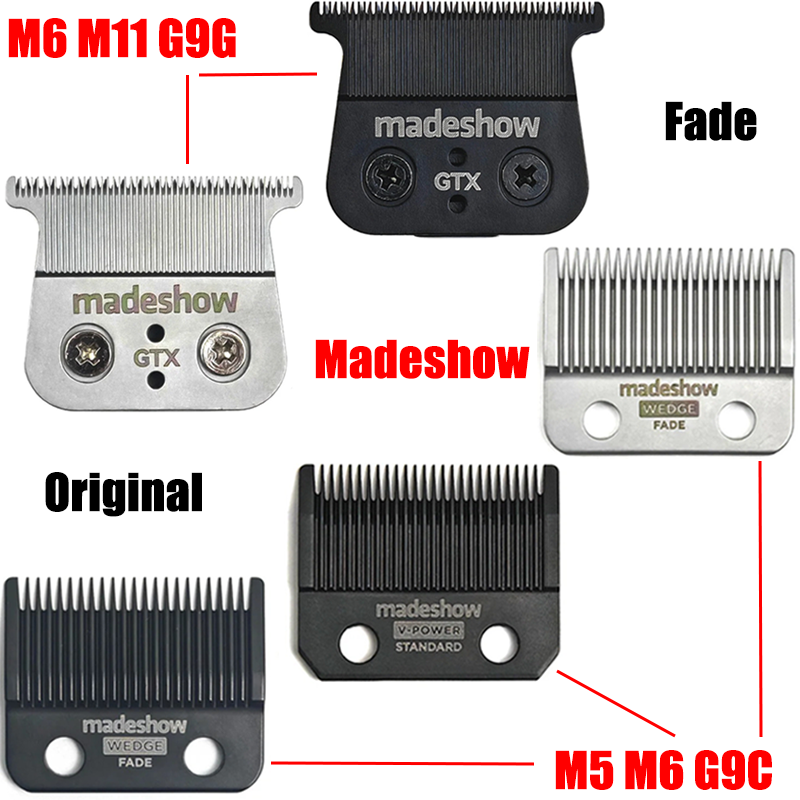 Tondeuse à cheveux professionnelle Madeshow M5 M7 M10 JRL 2020C 2020T LENCE FF1T FF1C P600 P700 P800 P620 filet de maille de couteau à lame d'origine