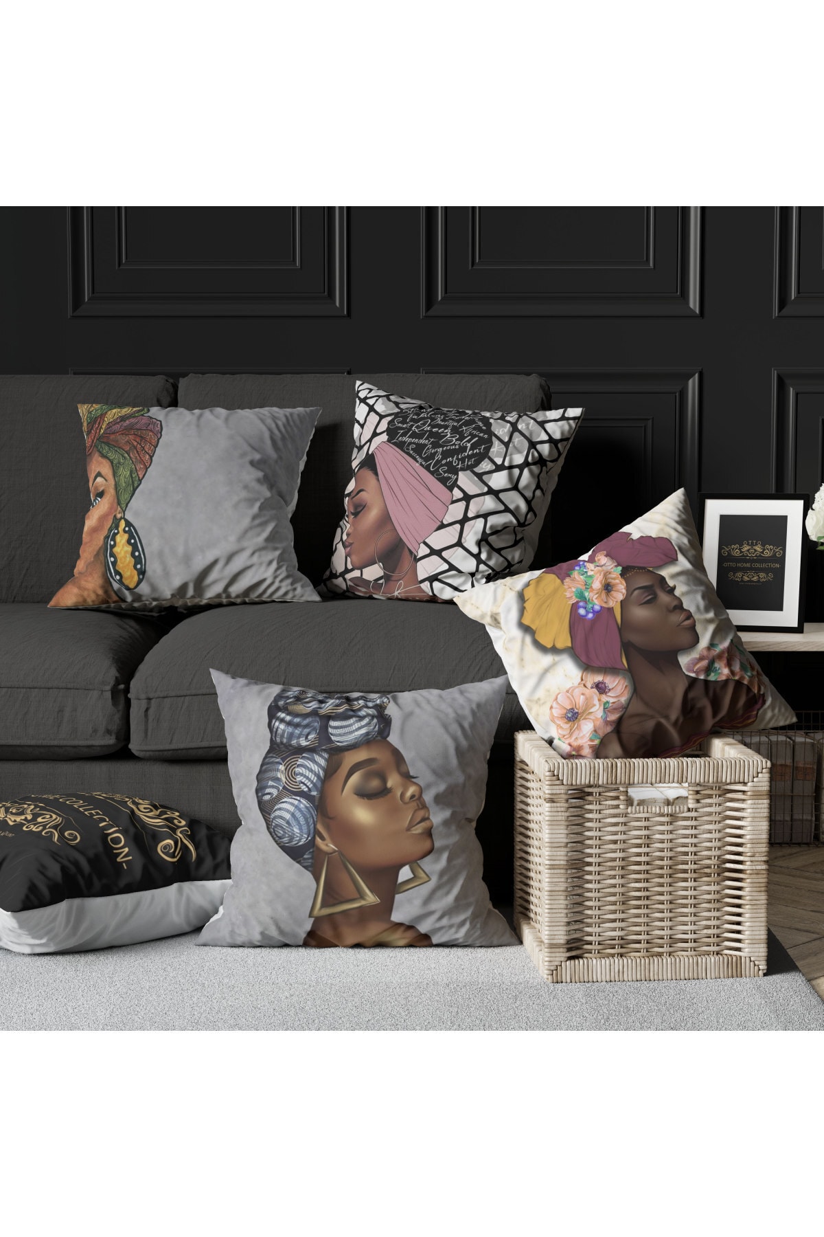 Home Premium Decorative 4lü Pillow decorate Case