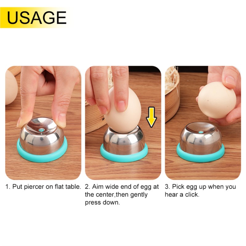 Ei Piercer voor Gekookte Eieren Perforator Prickers Separator Rvs Naald Ei Separator Piercing Tool Keuken Gadgets