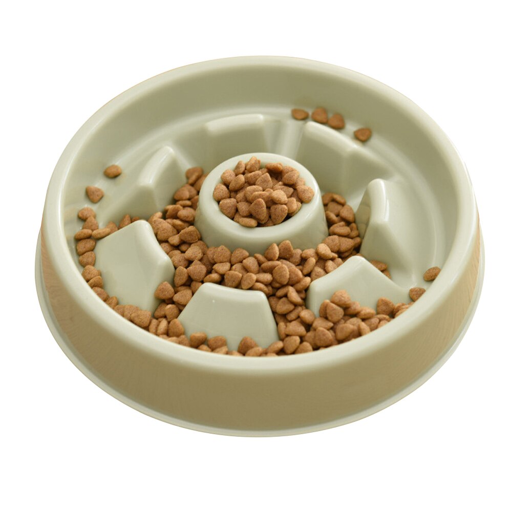 Draagbare voerbak voor honden, voerbak voor puppy's, voerbak voor langzaam eten, voerbak voor katten, hondenbenodigdheden van plastic