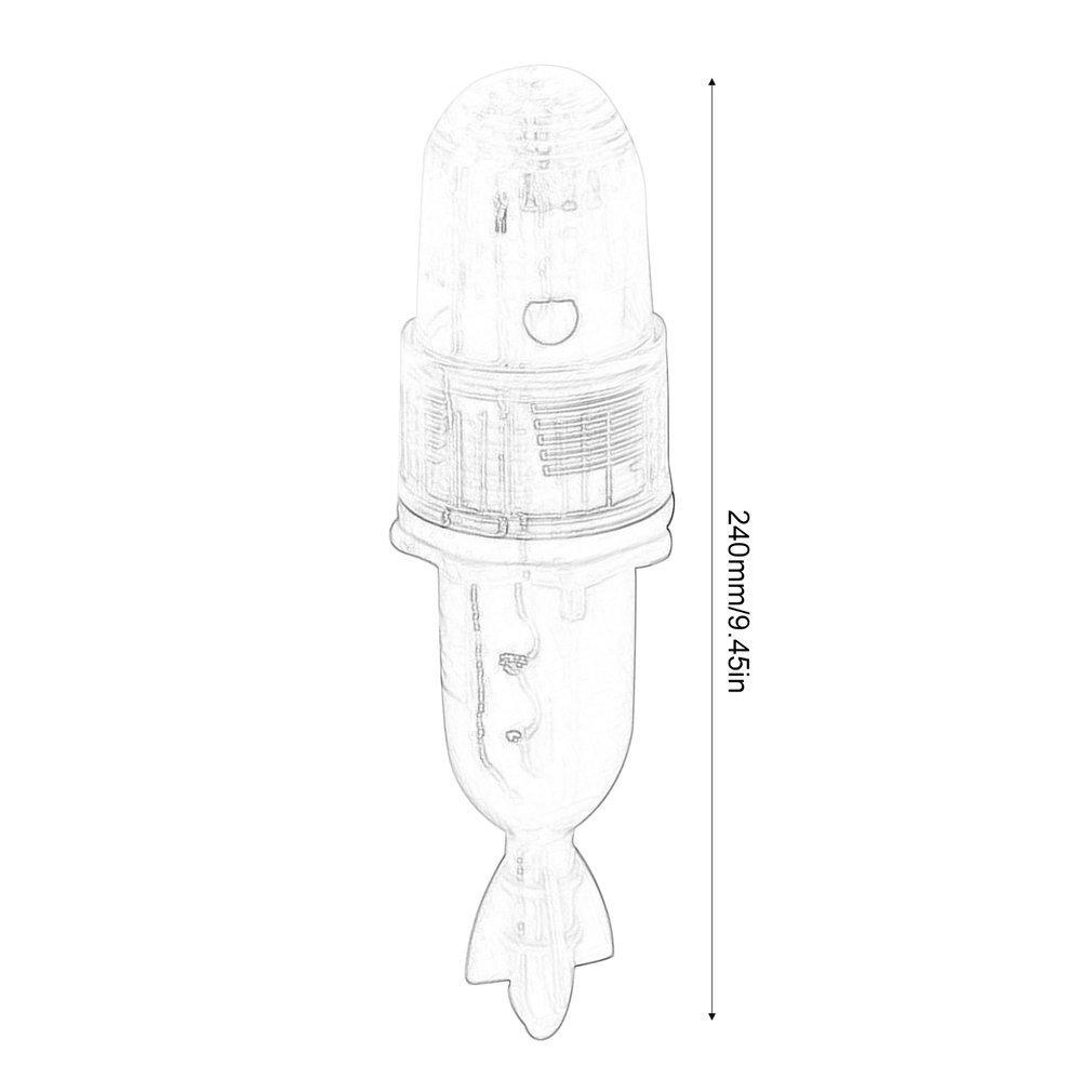 1Pcs Vissen Licht Onderwater Netto Baken Boei Signaal Knipperlicht Lampje Lokt Vis Finder Lamp Knippert