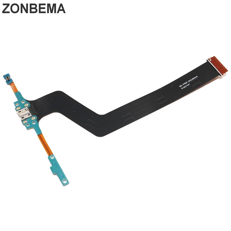 ZONBEMA Voor Samsung Galaxy Note 10.1 P600 P601 P605 Tab Pro 10.1 T520 T525 USB Charger Dock Connector Poort Opladen flex Kabel