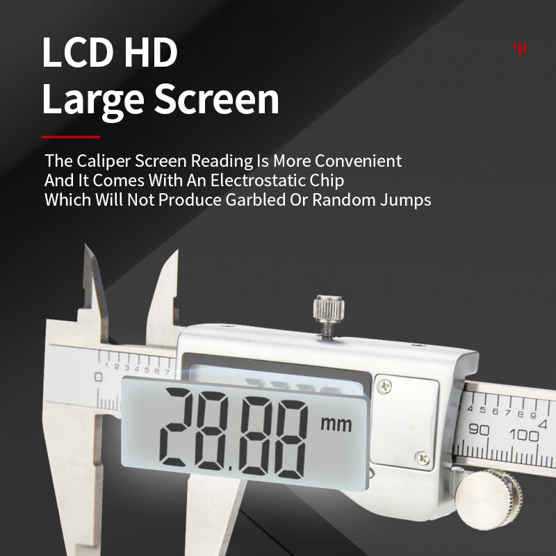 Digital Calipers Metal case 6-Inch 150mm Stainless Steel Electronic Digital Vernier Caliper Metal Micrometer Measuring