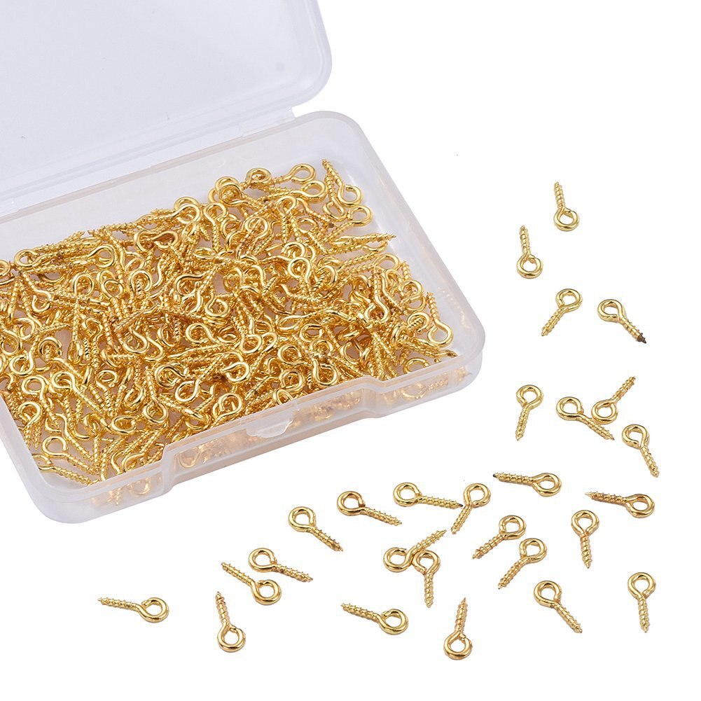 50Pcs 3CM Silver Plated Metal Blank Keyring Keychain for Split Holder Ring Keyfob Diy Resin Epoxy Mold Key Chains Accessories: Golden  300PCS