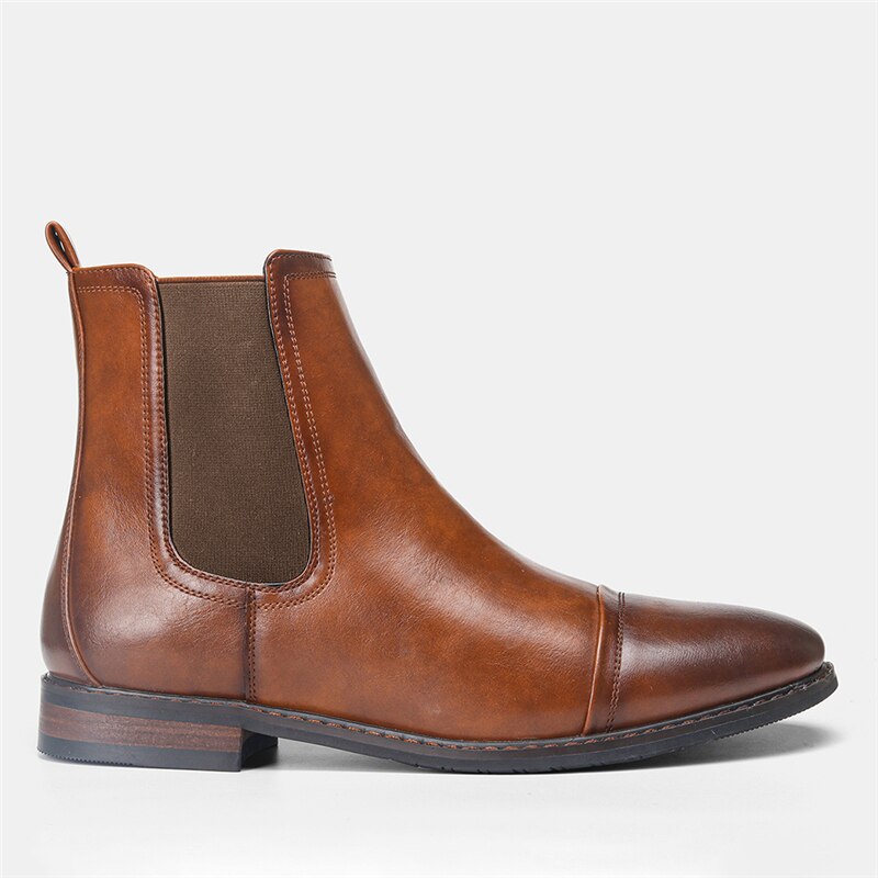 YEINSHAARS Britischen Trend Neuen Spitzen Stiefel Niedrigen absätzen Chelsea Stiefel herren Stiefel Schuhe mit hohen absätzen: 10