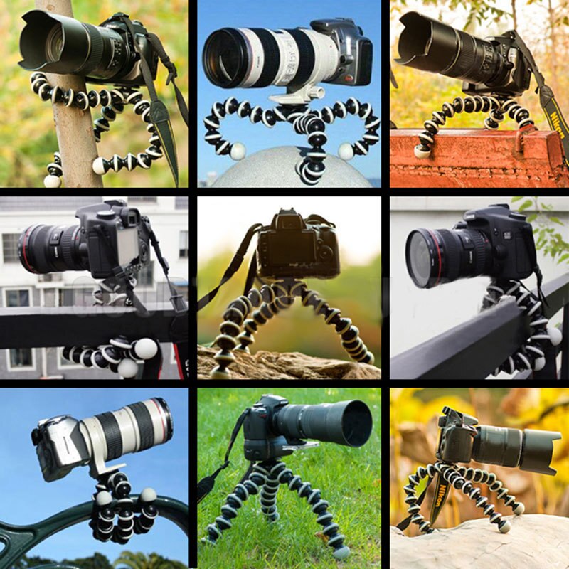 Trépied télescopique en forme de pieuvre pour téléphone, petit support numérique pour appareil photo SLR, pour iPhone et android