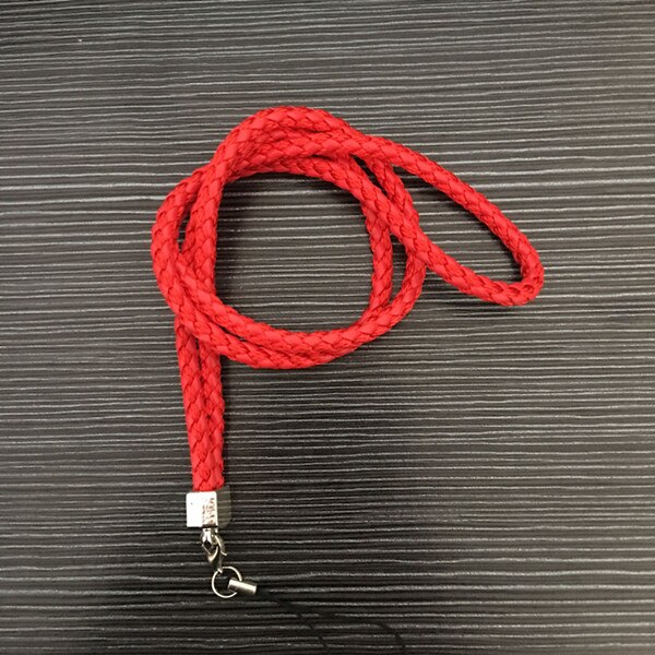 Weave lanyard voor telefoon neck Mobiele Telefoon Riemen Telefoon Keten Lanyard Lange ID Card Key USB Camera MP3 Opknoping badges key: red  lanyard