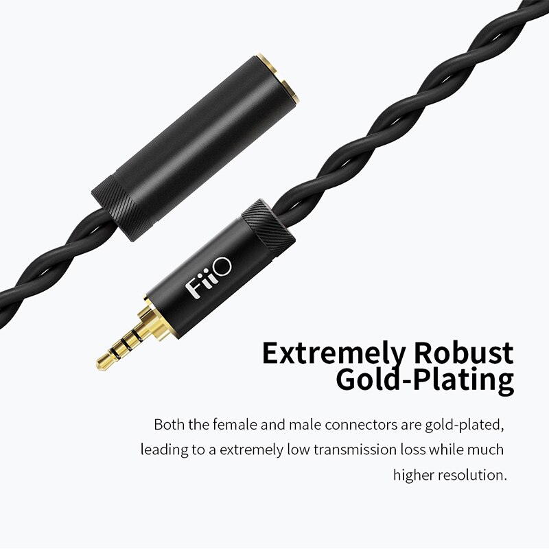 Fiio LB-4.4M (LB 4,4 M), adaptador equilibrado de 4,4mm y hembra a 2,5mm para conector de 4,4mm, auriculares para FIIO player M9 Q5 X7II