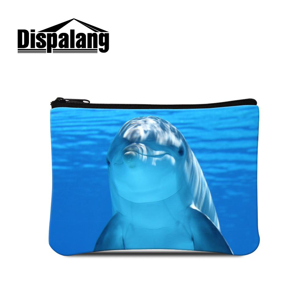 3D Prints Animal Elementen Foto op Mini Portemonnees DIY Personiltion Zak Kleine Portemonnee voor Jongens Kleine Vrouwelijke Cosmetische Pouch: Clear