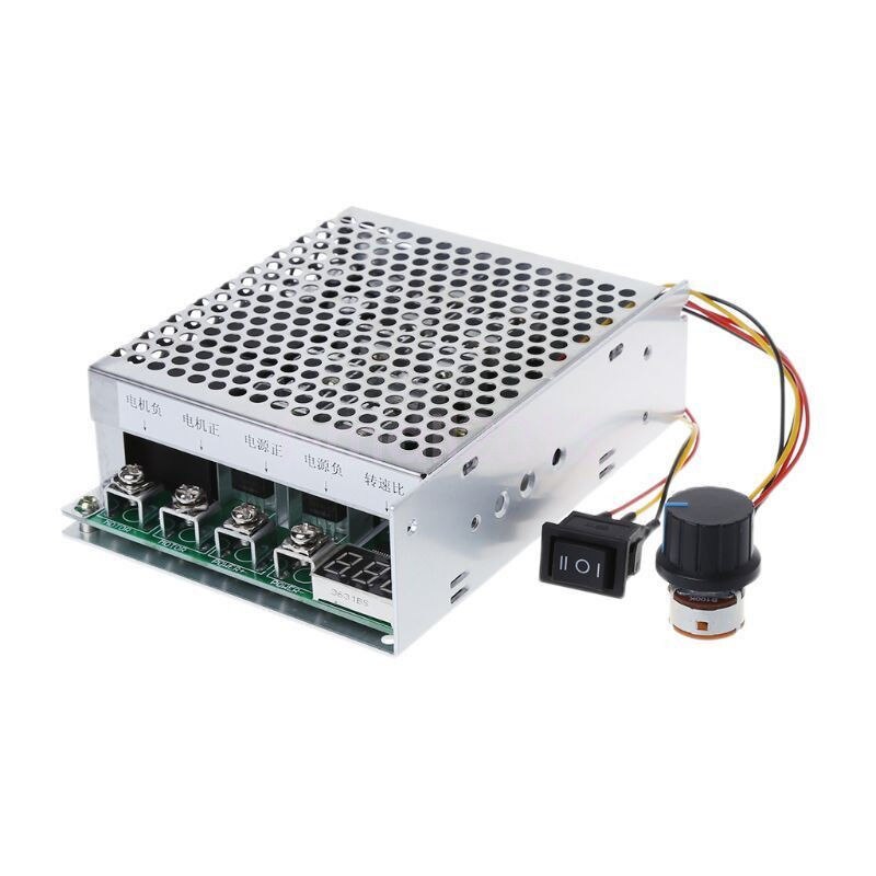100A 5000W Reversible Programable Motor Speed Controller PWM Control Soft Start DC10-55V Control Forward Reverse