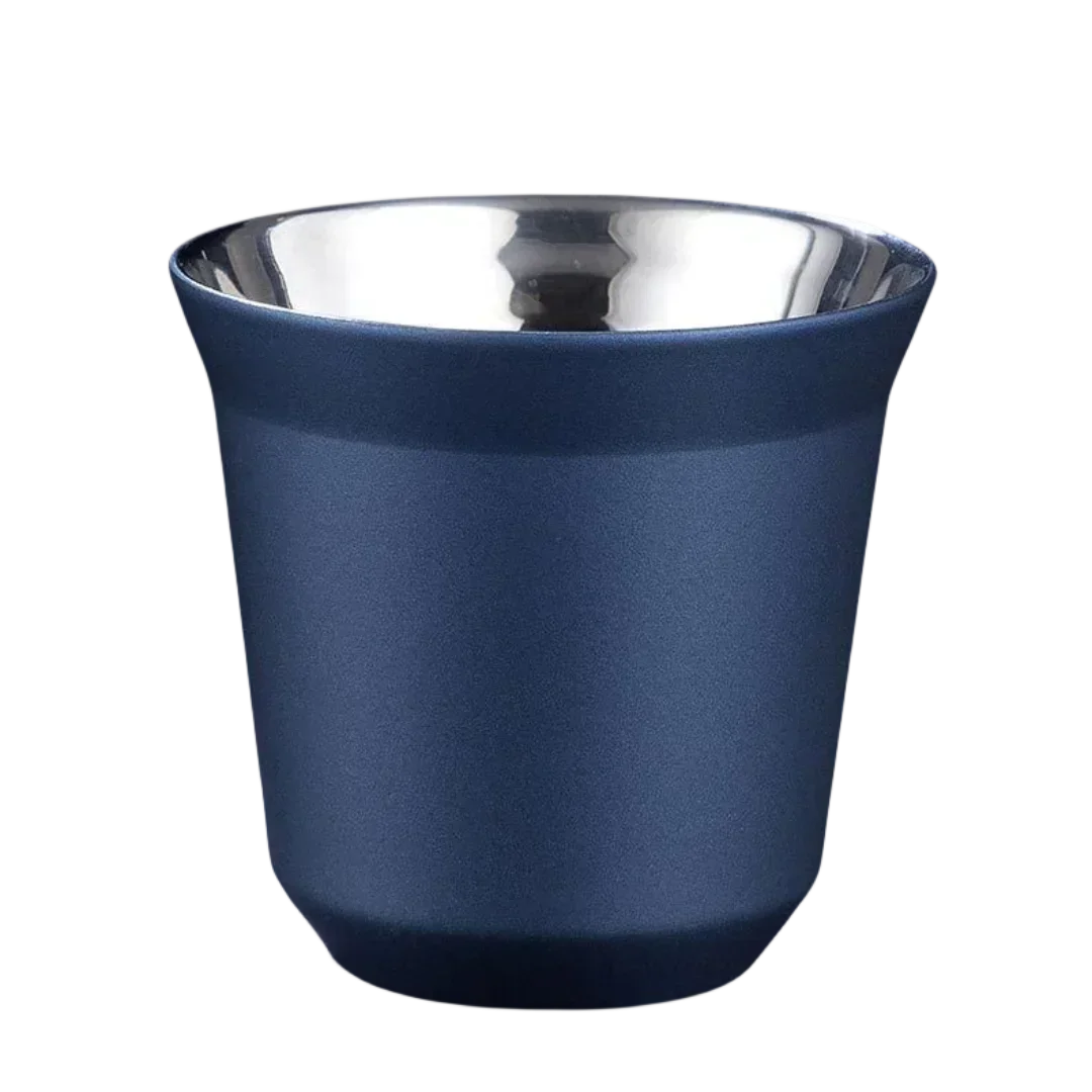80/160/250 ml Outdoor Camping Espresso Becher Verdickt 304 Edelstahl Doppel Wand Isolierung Kaffee Tasse Tee tasse: WHITE / <50ml>