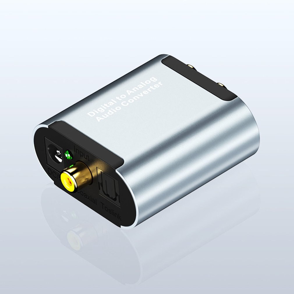 Coaxial Optical Fiber Digital to Analog Audio AUX 3.5mm Jack RCA L/R Converter SPDIF Digital Audio Decoder Amplifier