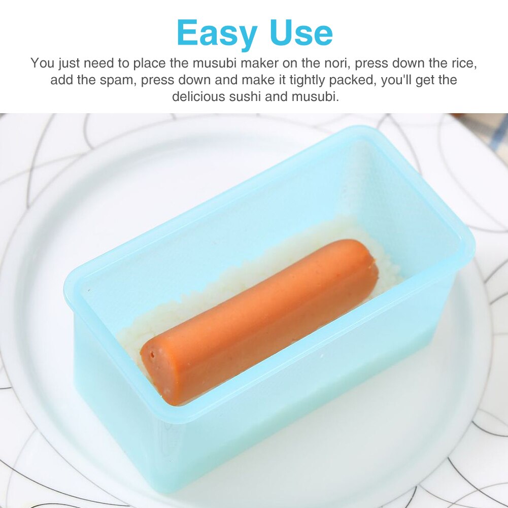 Meat Press Rectangular Cooking Rice Ball Lunch Onigiri Maker Non Stick Kitchen Tool DIY Food Portable Sushi Mold Japanese Bento