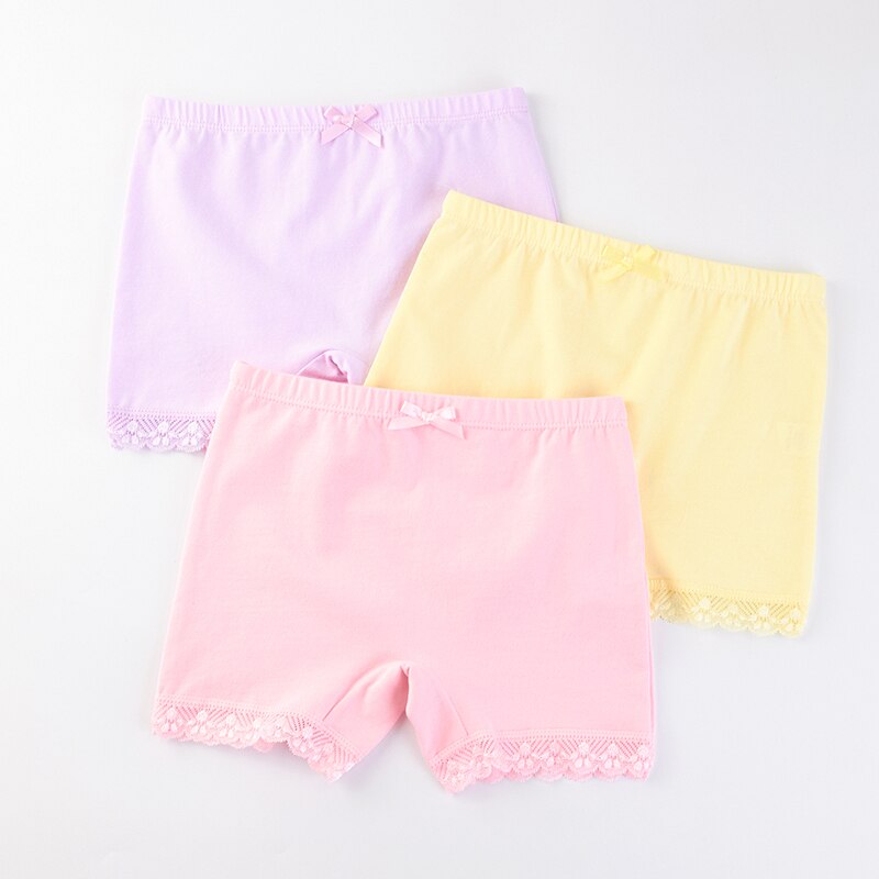2 pz/lotto cotone bambini biancheria intima mutandine pizzo pantaloni di sicurezza pantaloncini per bambini vestiti delle ragazze del bambino 2-10Y