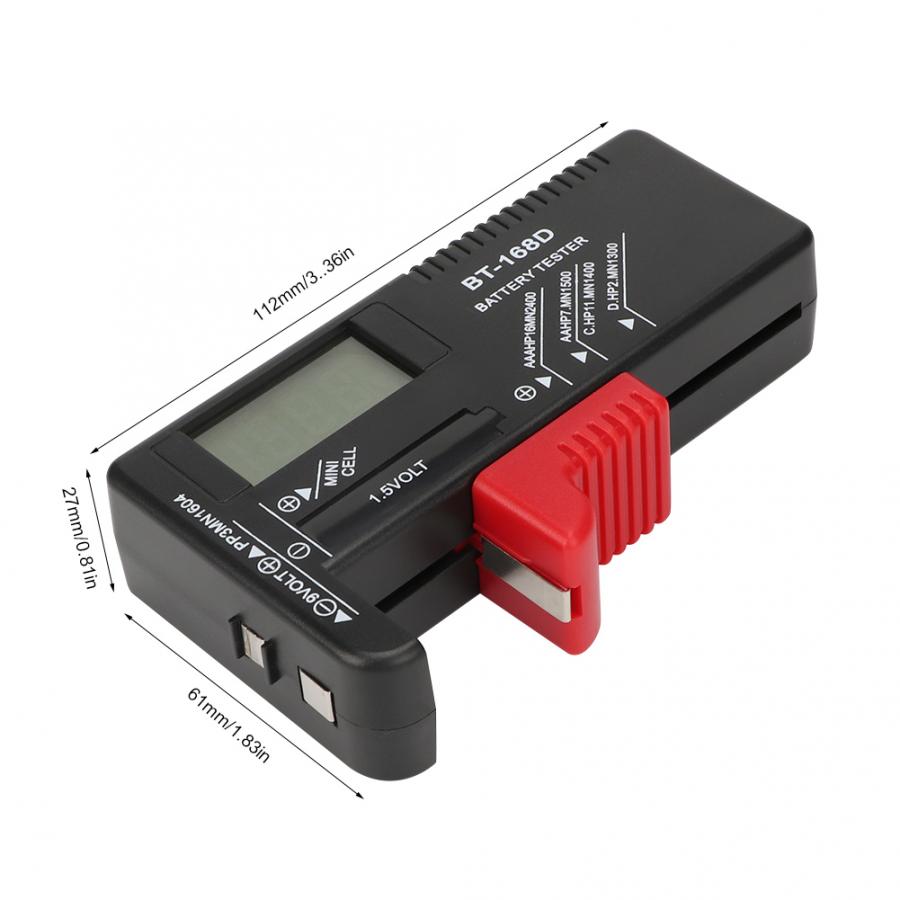 Portable Digital Water TDS Tester Portable Digital 1.5V 9V Battery Tester Measuring Diagnostic Checker Analyzer Aquarium TDS