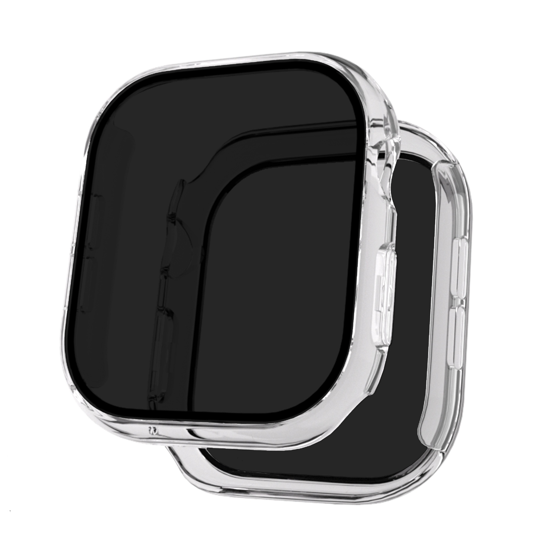 Lasi + kotelo apple watch series 10: 42mm 46mm , yksityisyyttä suojaava näytönsuoja, kova tietokoneen suojakansi iwatch  s10 -lisävarusteille: Valkoinen / 7 tuumaa ja enemmän