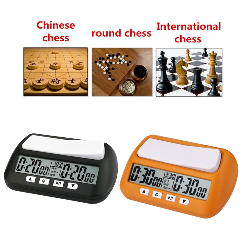Chess Basic Digital Chess Clock &amp; Game Timer, Chess Clock Digital Watch Count Up Down Timer Board Game Stopwatch