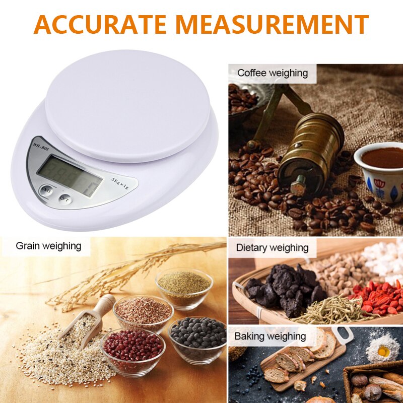 Household Digital Kitchen Scale Electronic Weighing Food Health Diet Measuring Precision Scale Balance Jewelry Scal