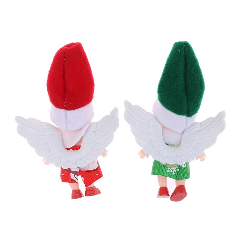 Bebé muñecas duende muñeco elfo de Navidad muñeca bebé de juguete con brazos móviles piernas Navidad muñecas de adorno de juguete