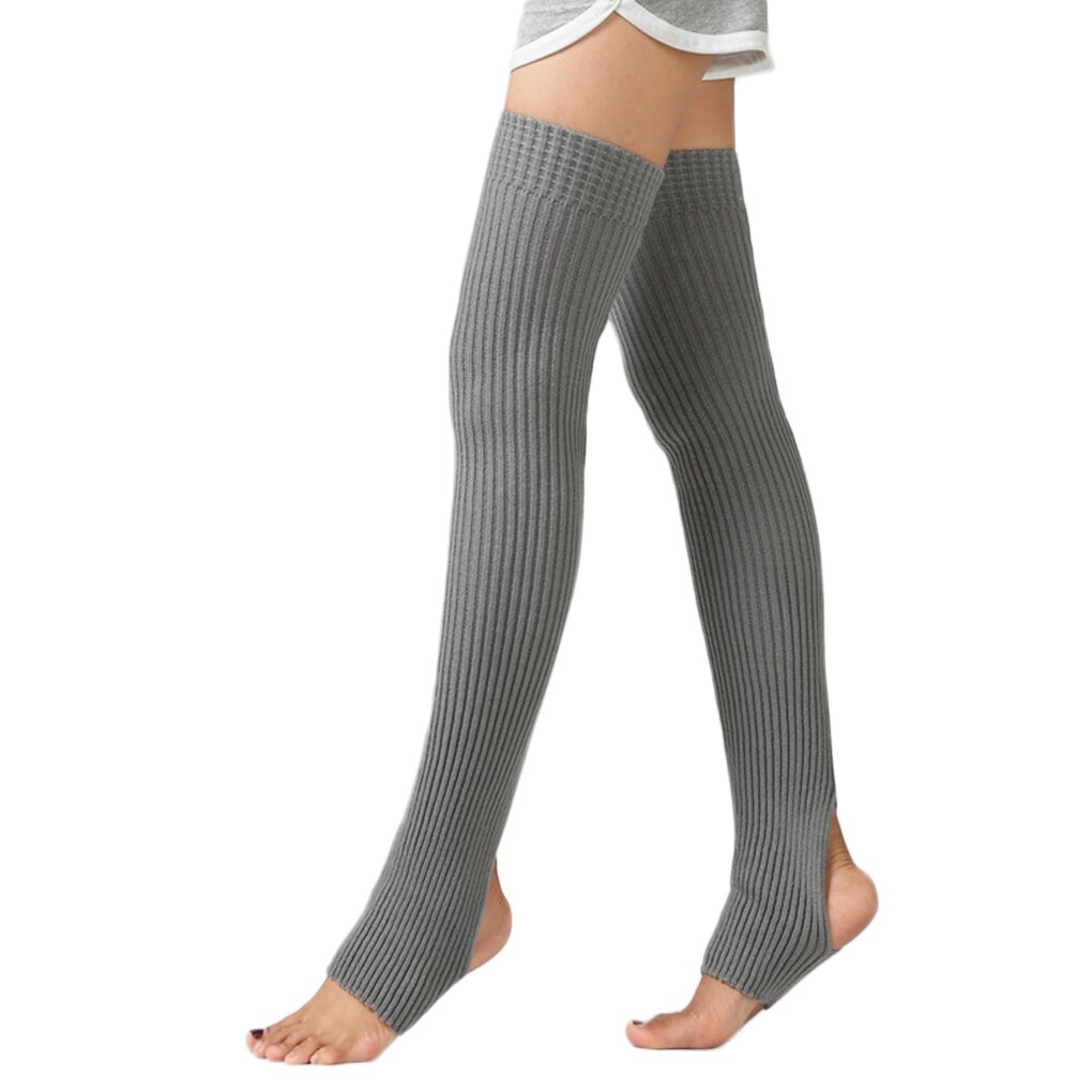 Jambières pour femmes et filles, 1 paire, chaussettes longues sans pieds, automne hiver, danse, stock de Ballet
