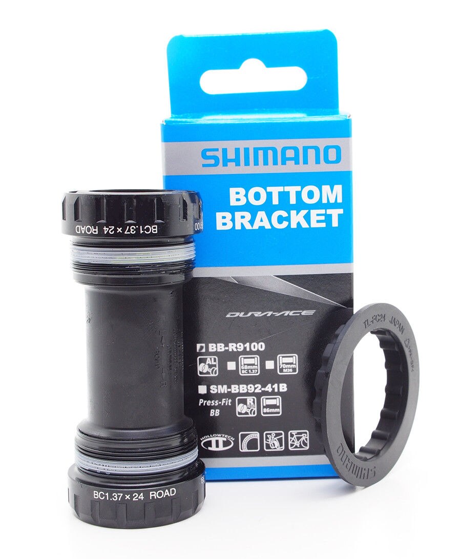 Original Shimano Dura Ace Bike BB-R9100 HOLLOWTECH II BSA Bottom Bracket English 68mm/Italian 70mm NIB Bicycle Parts: English 68mm