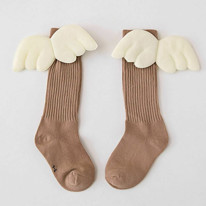 Cute GIRLS BABYS TUTU SOCKS SPANISH KNEE HIGH SATIN BOW SOCKS SOFT FRILLY KIDS 1-10 Y: Khaki / 7-9T