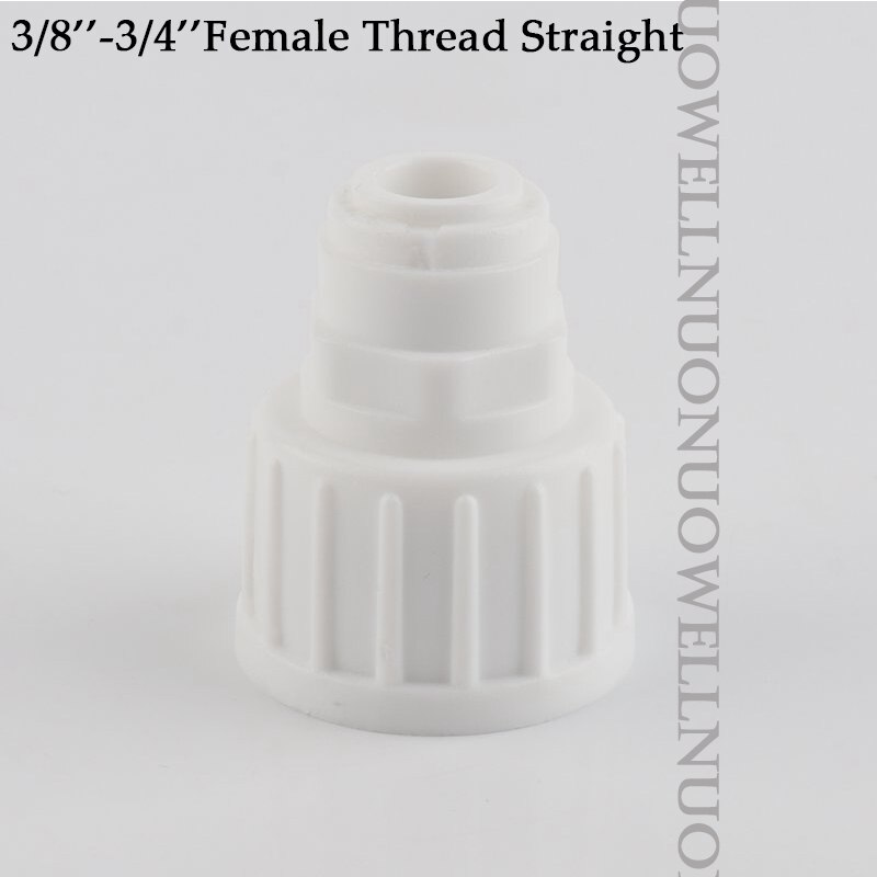 10Pcs 1/4 ''3/8'' Pe Pijp Connector 3/8 ''Female Draad Omgekeerde Osmose Ro Water System Fitting Tuin Irrigatie buis Connectors: 3l8Inch-3l4Inch