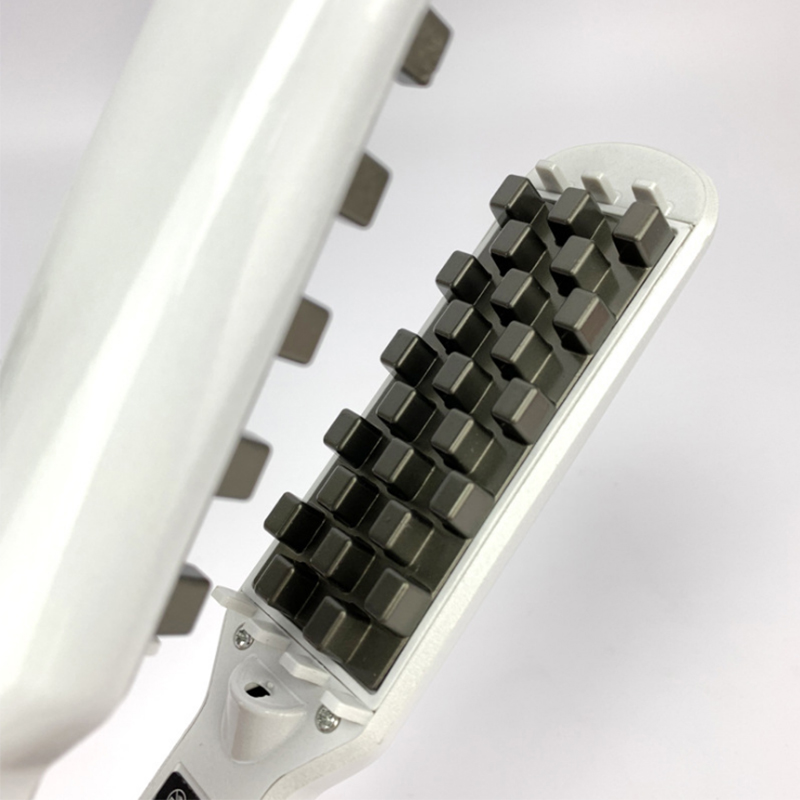 Plancha para el cabello de cerámica, rizador de pelo con rejilla 3D, rizador voluminizador , permanente de maíz, férula esponjosa, herramientas de peinado de hierro plano