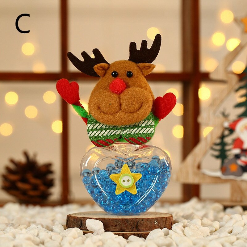 Christmas Candy Jar Christmas Mini Old Man Candy Jar Christmas Cartoon Candy Jar Does not include candy: C