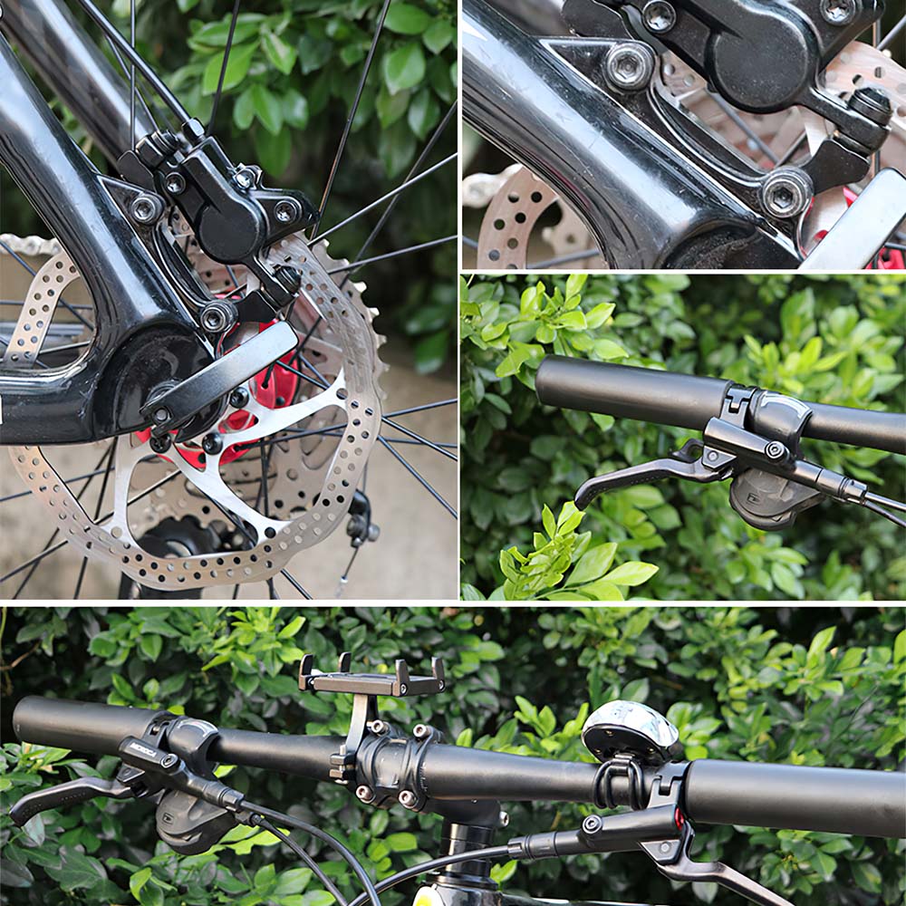 Mountain Bike Brake Hydraulic Aluminum Alloy Bicycle Brake Hydraulic Disc Brake Fast Universal Bicycle Hydraulic Disc Brake Set