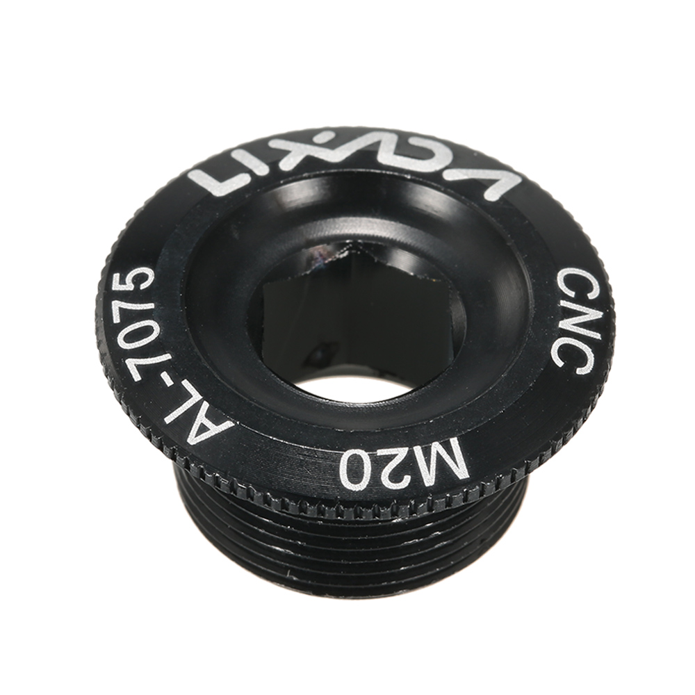 Lixada 1pc M18/M20 Kurbel Befestigungs Schrauben Fahrrad Fahrrad Bolzen Hohl Befestigung Kurbel Arm Bolzen Kappe Schraube MTB mountainbike Kurbel: Schwarz Durchmesser 20mm