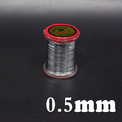 1 spole flugbindande platt mylar glitter flashtejp holografisk glitter spolad för klassiska streamermönster och flashback nymfer: 0.5mm silver