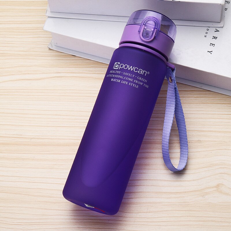 Water Flessen Water Fles 560M Eiwit Shaker Outdoor Reizen Draagbare Lekvrij Drinkware Plastic Mijn Drink Fles Bpa Gratis. J: 560ml / ms purple