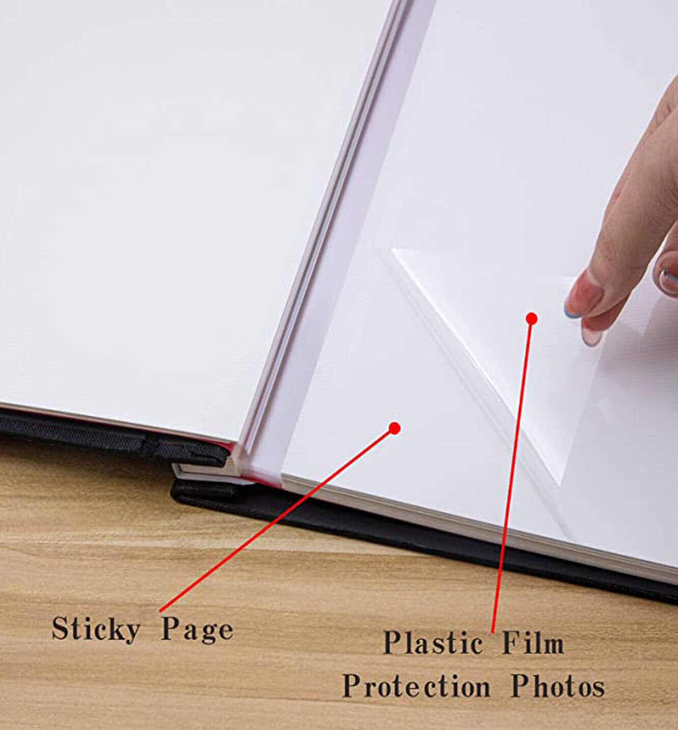 16 Inch 40 Pages Linen Cover DIY Photo Album 3x5 4x6 5x7 8.5x11 Photo Album Sticker Photo Album Big Family Photo Album