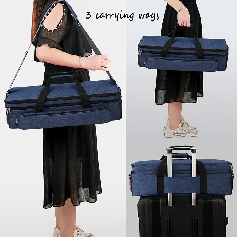Carrying Case for Cricut,Compatible with Cricut Explore Air,Cricut Maker,with Pocket for Die-Cut Machines Accessories