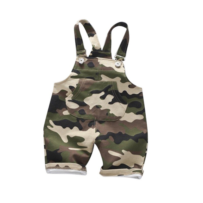 Peuters Baby Jongens Meisjes Jarretel Broek Kinderen Katoen Camouflage Patroon Broek Overalls Trouserss: 2T