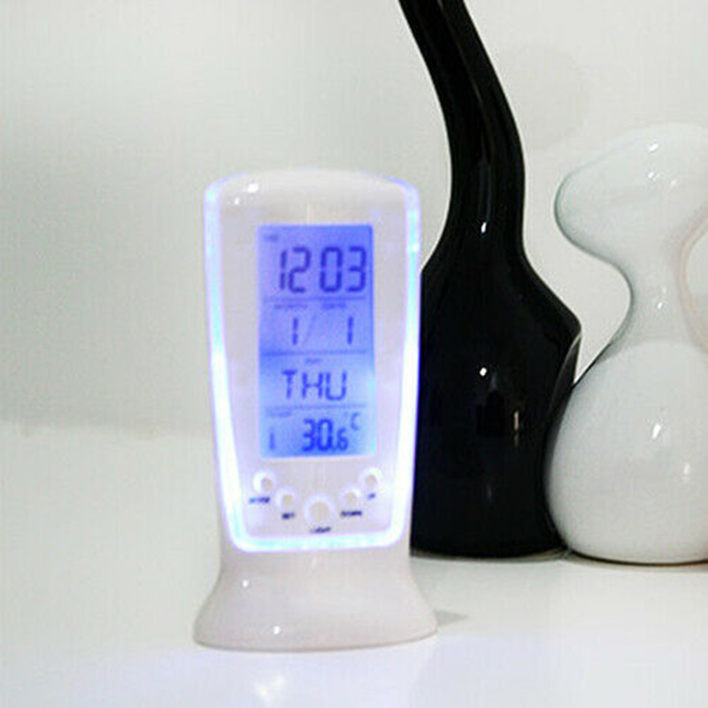 Led Digitale Tafel Alarm Snooze Klok Nachtlampje Thermometer Displayer FKU66