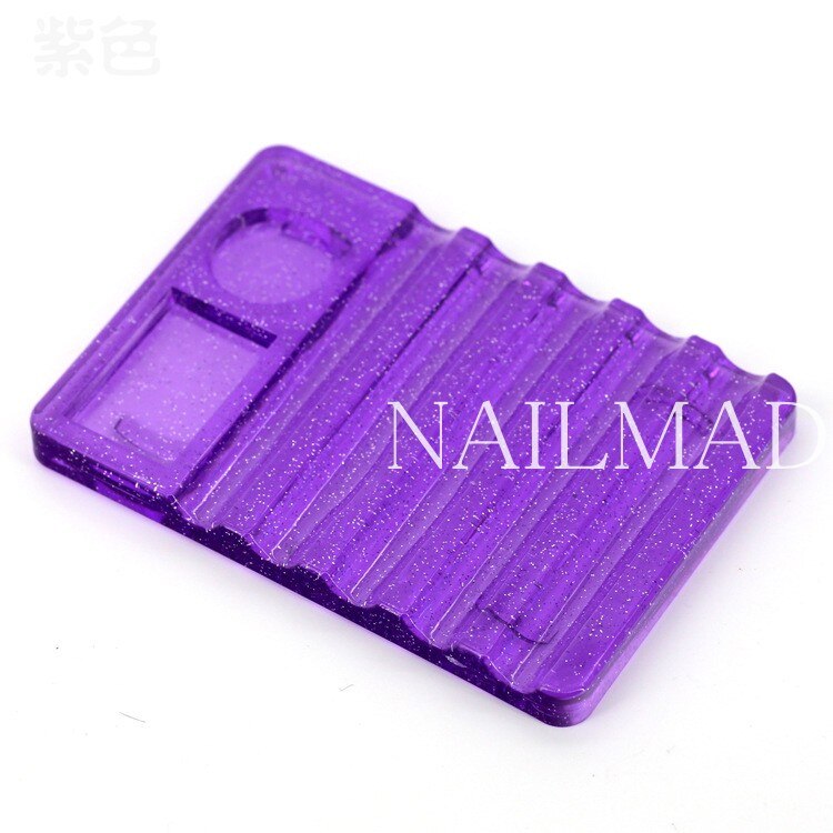 1pc nagelkunst acryl penselen houder kristal acryl display stand rust gereedschap voor uv gel pen nagel gereedschap