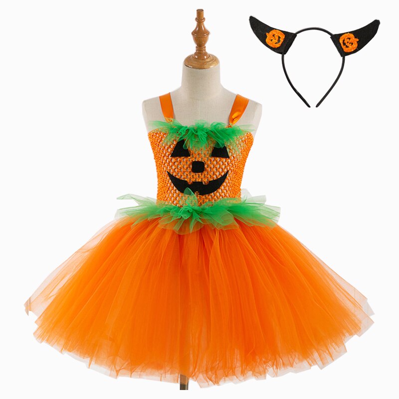 Meisjes Pompoen Kostuum Halloween Kostuum Voor Kinderen